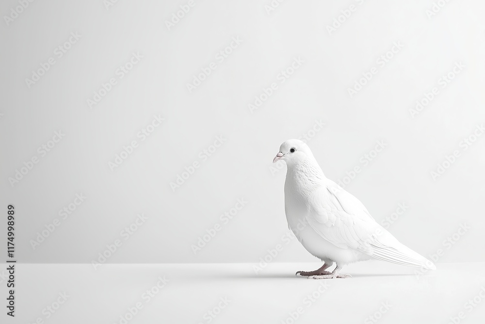Fototapeta premium Simple Minimalist White Background for Creative Presentations