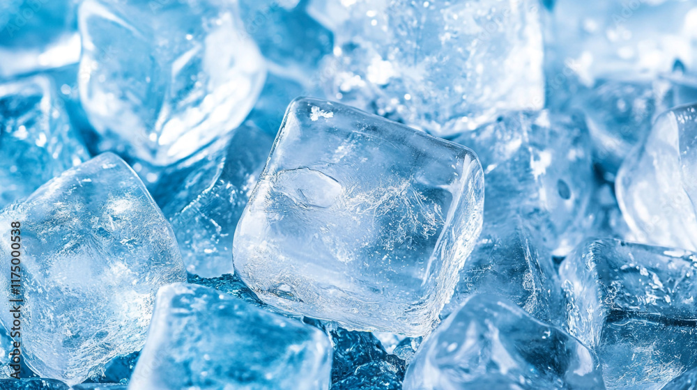 winter blue ice cube texture background, background with ice cubes. winter blue ice cube texture background, background with ice cubes.