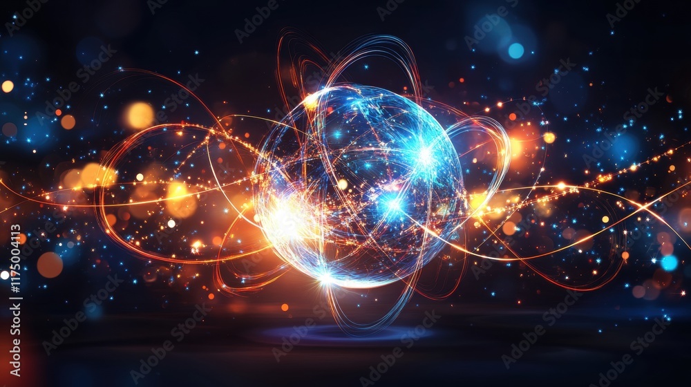 Obraz premium Abstract Global Network Connection