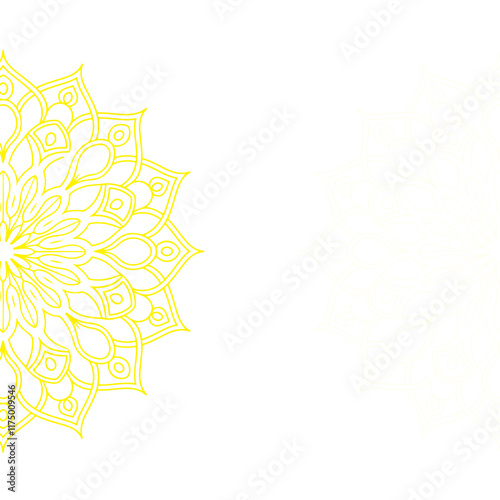 Lineal mandala without background