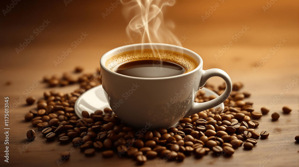 Coffee and Beans Abstract Background Coffee and Beans Abstract Background