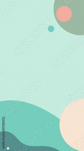 Minimalist Modern Design with Geometric Shapes and Soft Gradients