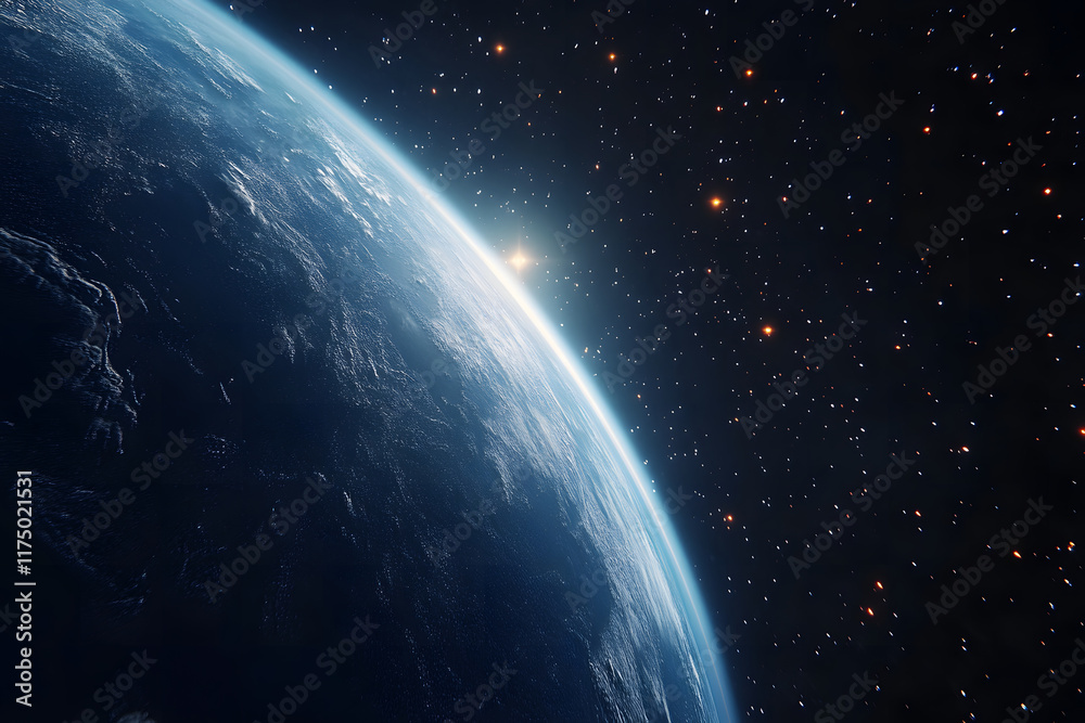 Fototapeta premium Image of the earth in space