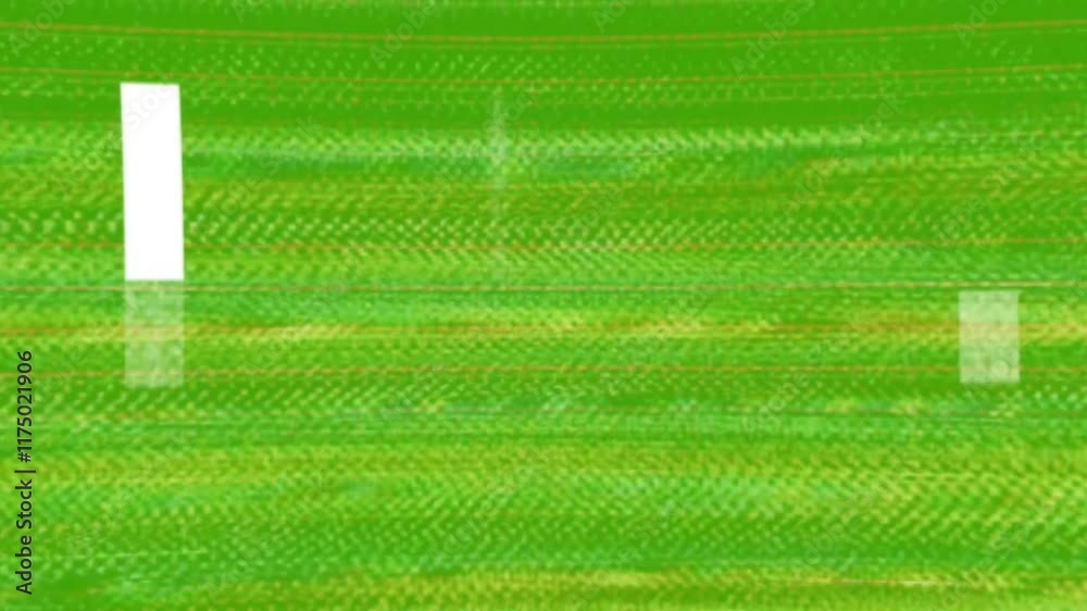 Horizontal glitch animation on green screen for tech inspired overlays and futuristic visuals