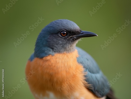 Captivating Close-up of a Colorful Bird in a Lush Green Environment Emphasizing Nature's Beauty photo