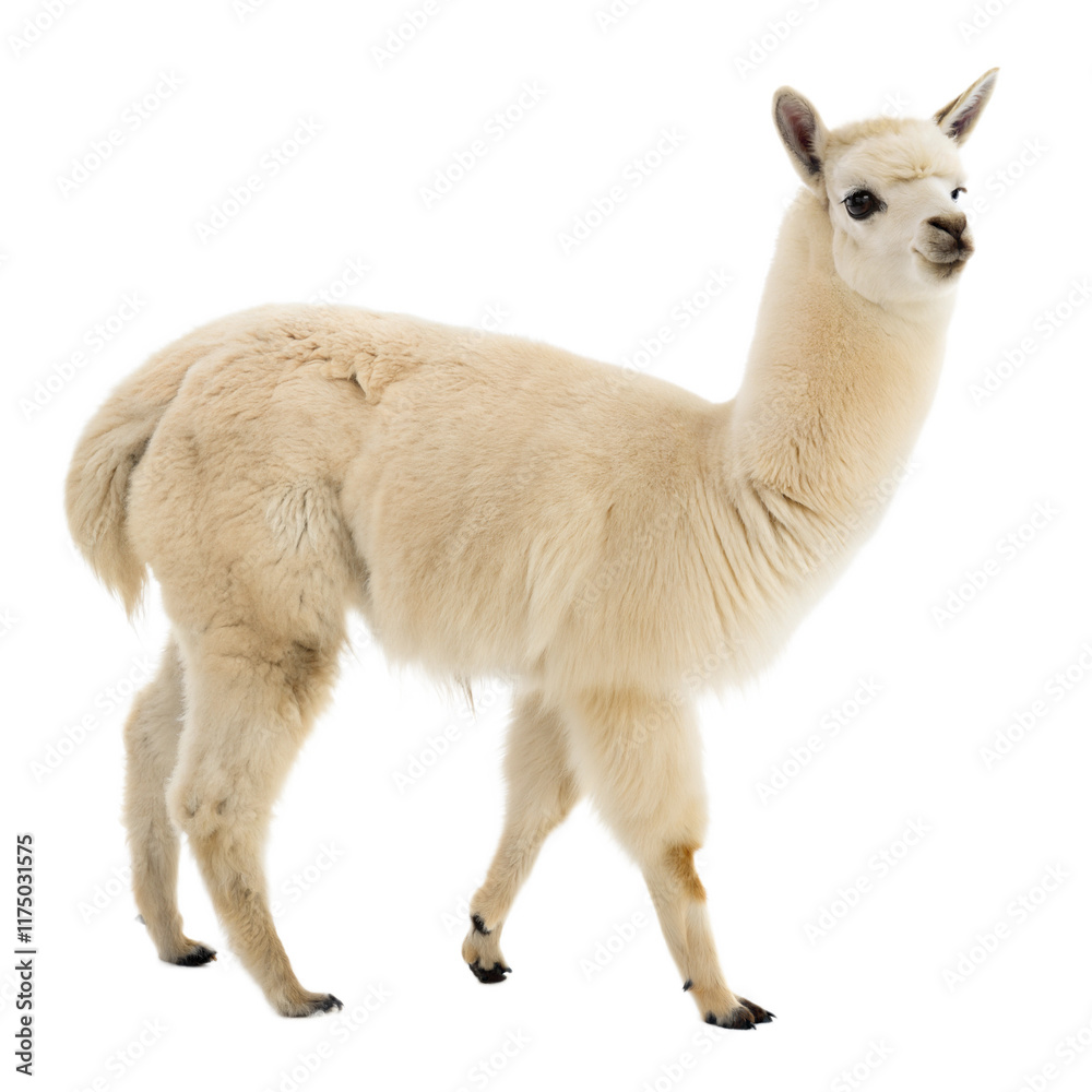 Obraz premium Alpaca AI Generated Image