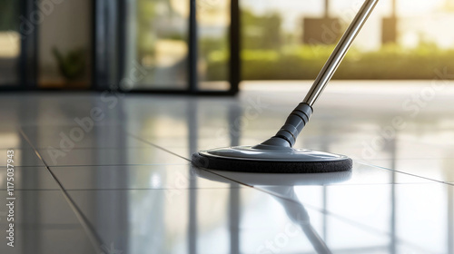 Wallpaper Mural Effiziente Bodenreinigung mit einem modernen Staubsauger auf Fliesen

 Torontodigital.ca
