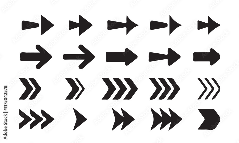 Black vector arrows icons set.Arrow. Cursor. Collection different arrows sign. Black vector arrows icons. Modern simple arrows. Vector illustration eps 10 Black vector arrows icons set.Arrow. Cursor. Collection different arrows sign. Black vector arrows icons. Modern simple arrows. Vector illustration eps 10