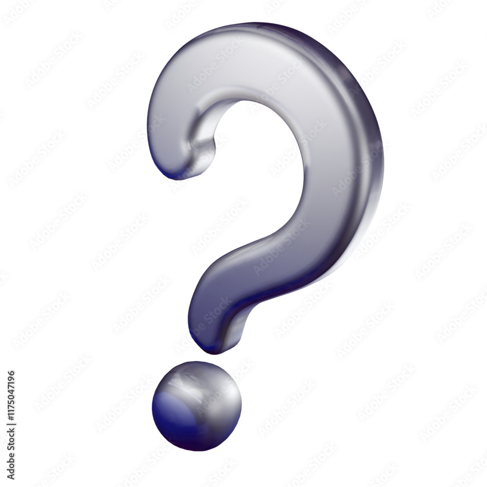 3D question mark symbol isolated 3D question mark symbol isolated