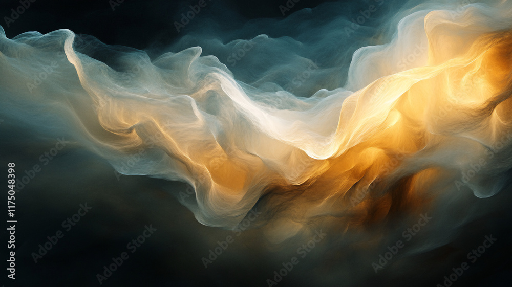 Fototapeta premium Atmospheric abstract shapes with soft colors