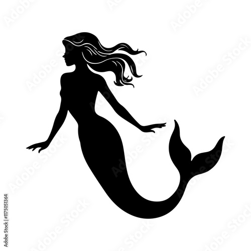 Mermaid Silhouette Art for Decor