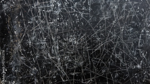 Textured Metal with Black Scratches