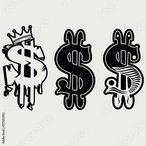 pack with money symbol design