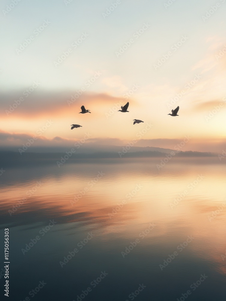 Fototapeta premium Korean winter migratory birds 