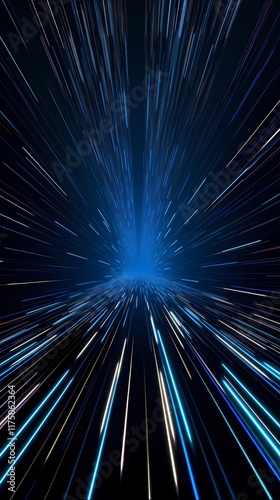 Technology linear perspective grid poster background