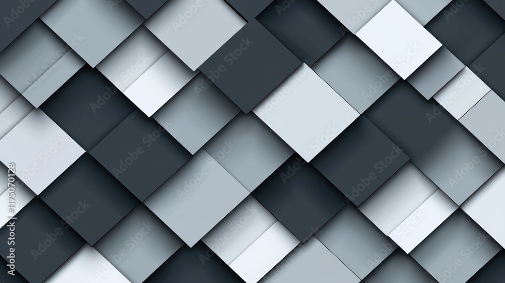 Abstract Gray and White Square Pattern Design Abstract Gray and White Square Pattern Design