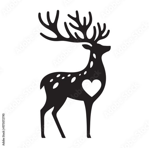 Deer Vector silhouette