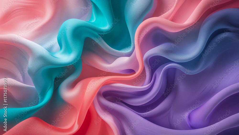 Obraz premium Colorful abstract gradient background with smooth transitions of hues for digital art, wallpapers, and creative projects