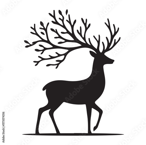 Deer Vector silhouette
