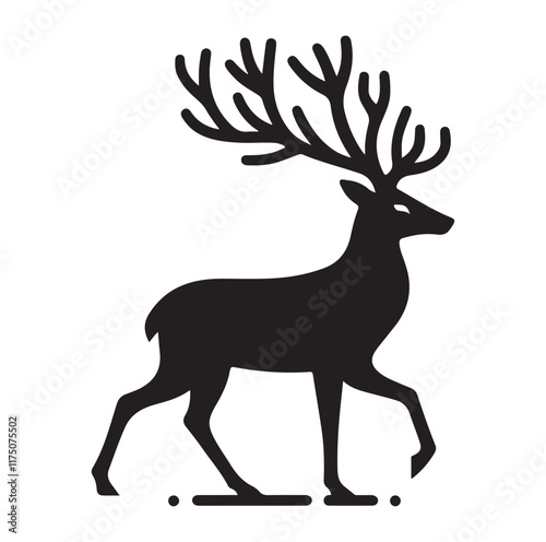 Deer Vector silhouette