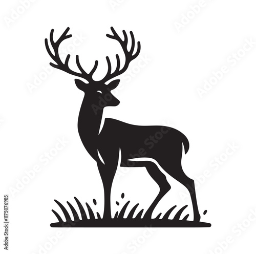 Deer Vector silhouette