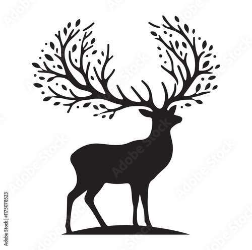 Deer Vector silhouette