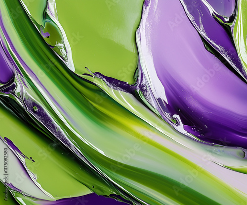 close up of a blue and green liquid paint doubts
