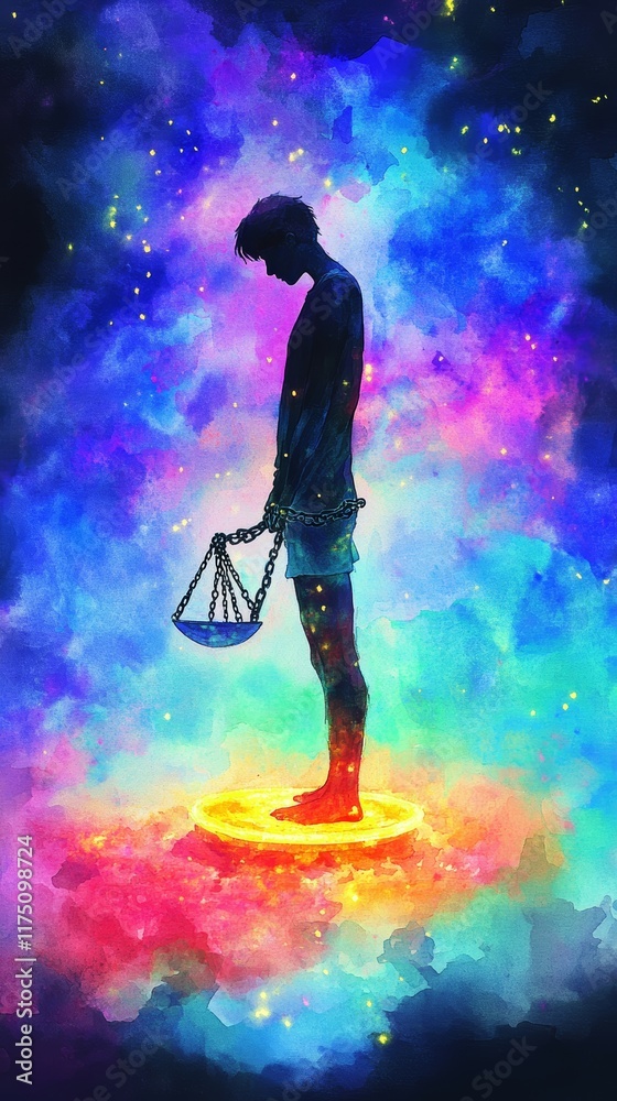 Naklejka premium The Scale of Guilt, Bulimia Nervosa