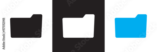 Folder pc icon sign vector.  isolated on white and black background. vector illustration. EPS 10