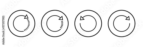 Refresh icon vector isolated on white background. Reload icon vector. Update icon. convert icon