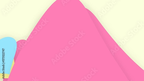 Cute colorful cartoon animated abstract background