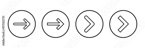 Arrow icon vector isolated on white background. Arrow symbol. Arrow vector icon