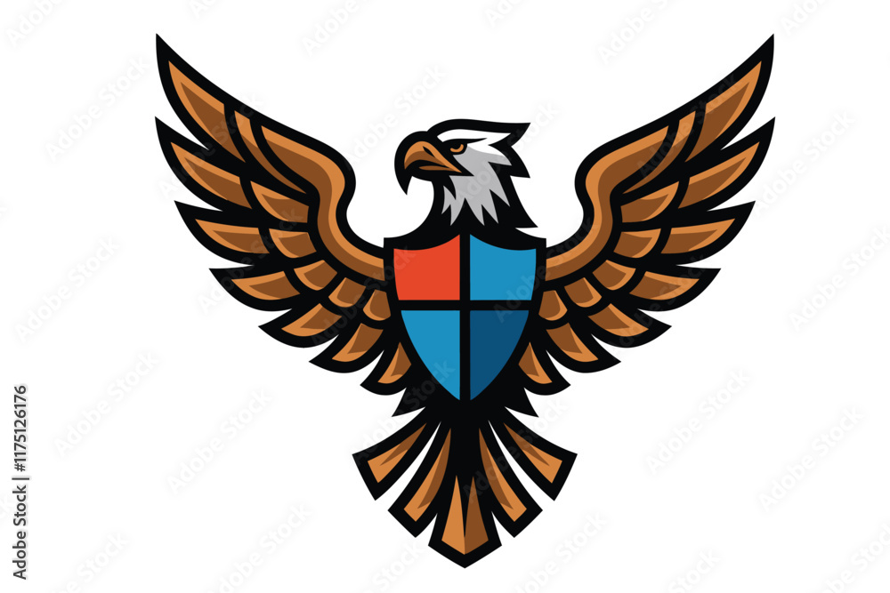 Obraz premium coat of arms with wings