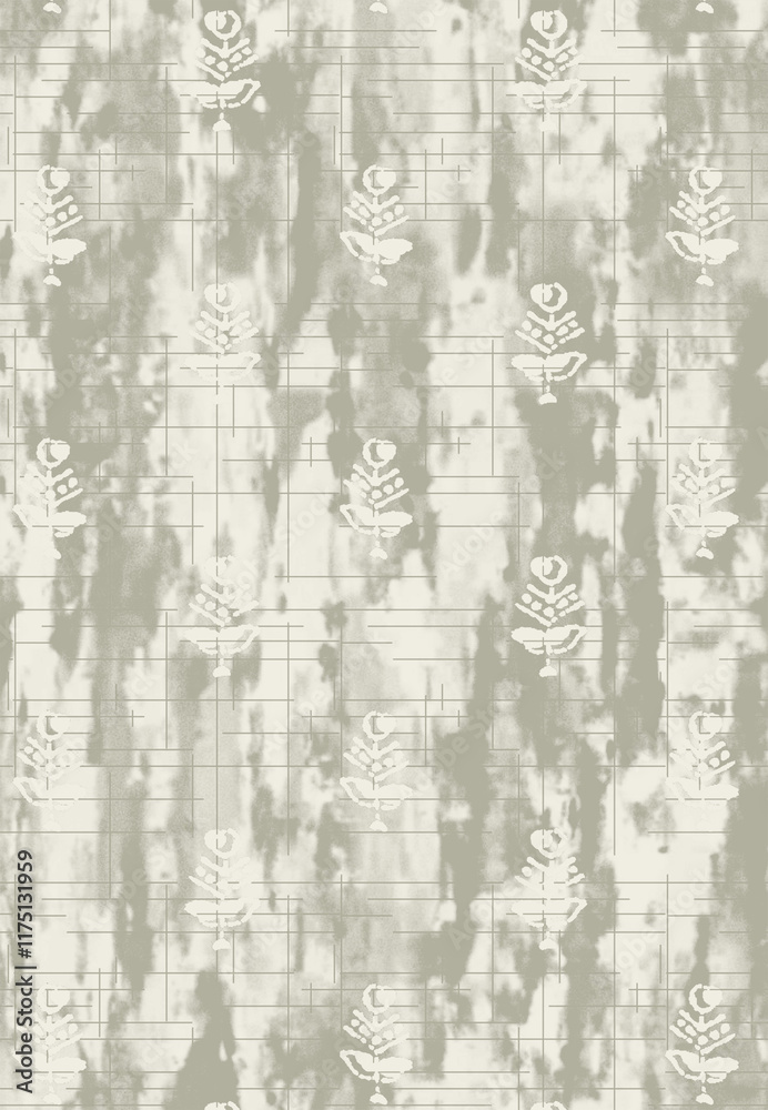 All Over Nature Pattern with Subtle Color Harmony All Over Nature Pattern with Subtle Color Harmony
