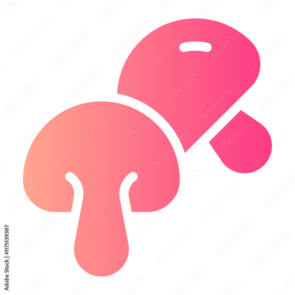 mushroom gradient icon mushroom gradient icon