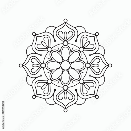 mandala line art