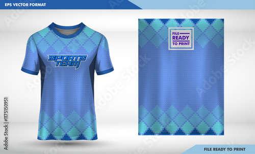 Blank T-shirt Design Template for Fashion and Apparel