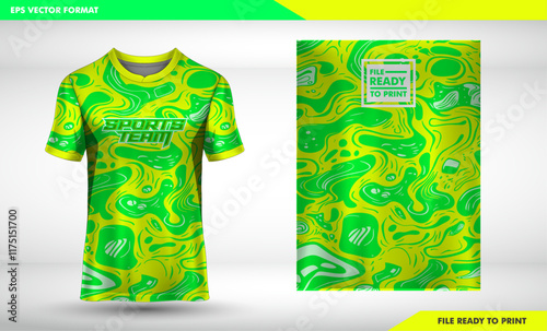 T-shirt design template and print design