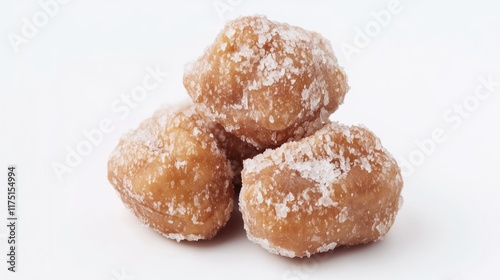 Salted cashew nuts isolated on white background