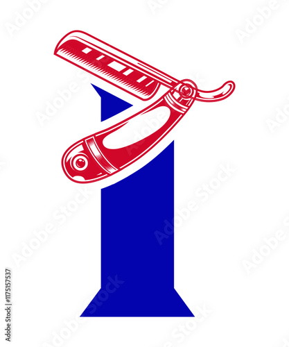 Barber Monogram Alphabet I