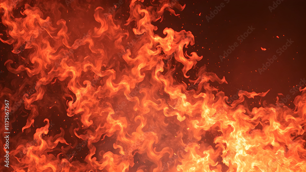 Fototapeta premium fiery burning wallpaper background