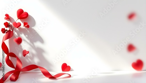 A modern, minimalistic Valentine's Day-themed background