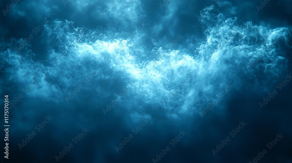 Blue Foggy Mist Texture Background. Generative AI Blue Foggy Mist Texture Background. Generative AI