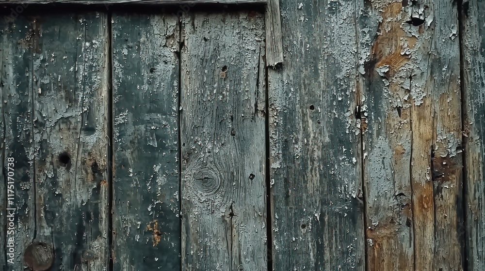 Weathered Wooden Planks With Peeling Paint Weathered Wooden Planks With Peeling Paint