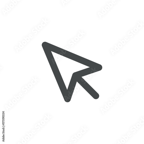 Cursor icon isolted on white background
