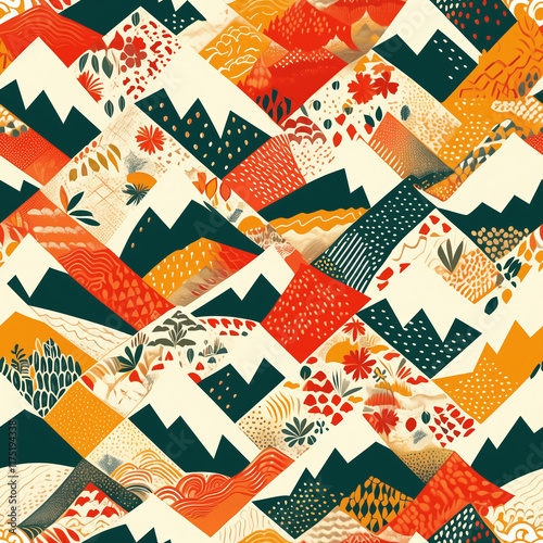 seamless pattern with shapes