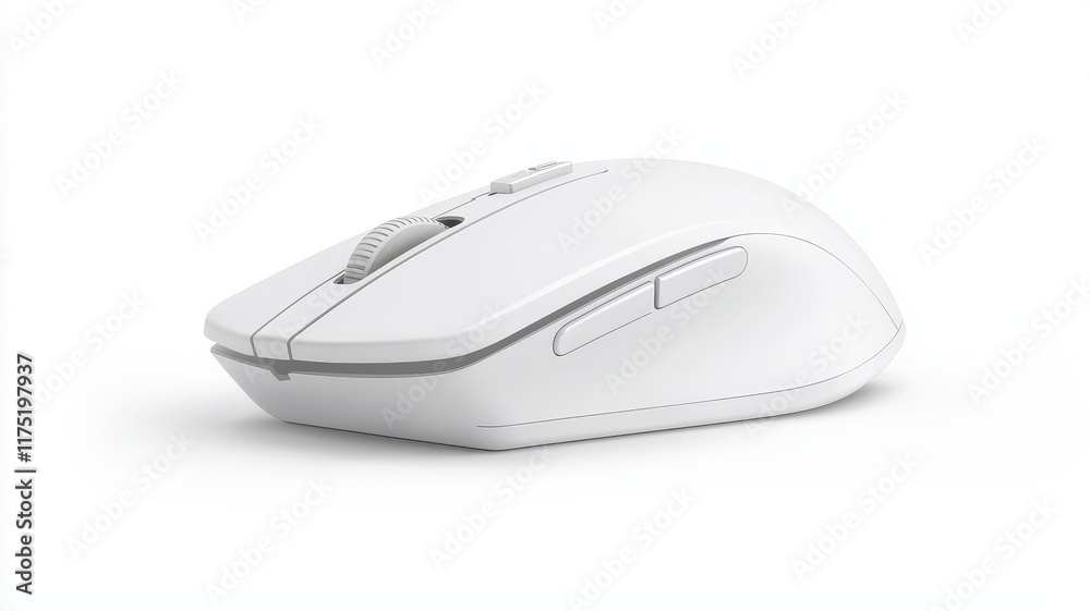 Office. White ergonomic computer mouse on a clean background. Office. White ergonomic computer mouse on a clean background.