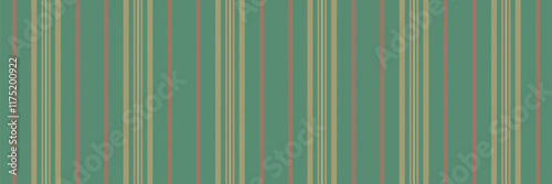 Masculine stripe vertical seamless, purchase texture lines background. Wallpaper textile pattern vector fabric in mint and orange colors.