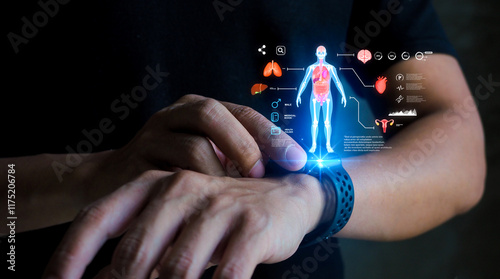 Foto Futuristic health tech