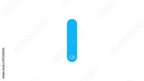 volume button icon for ui and ux design 4k animated